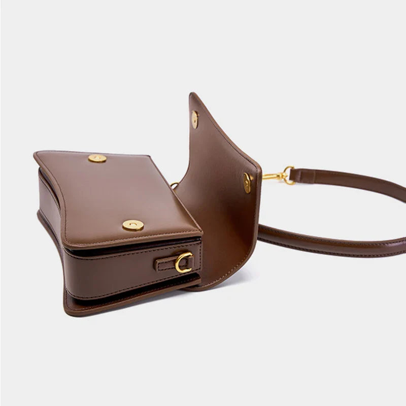 Joséphine | Brown Leather Crossbody Bag