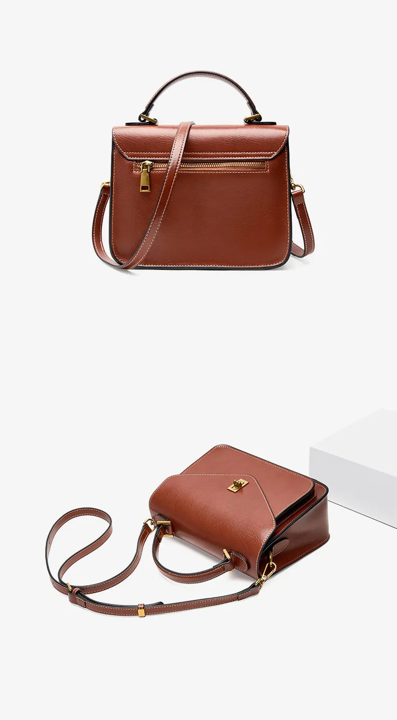 Élisa | Mini Brown Crossbody Bag