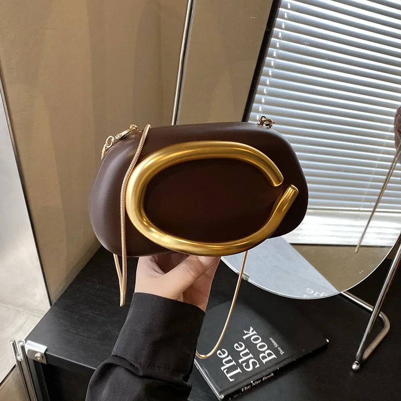 Inès | Clutch Evening Crossbody Handle Bag