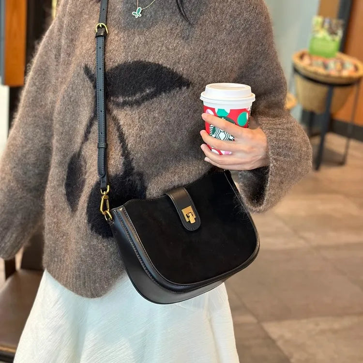 Mini Suede Crossbody Bag