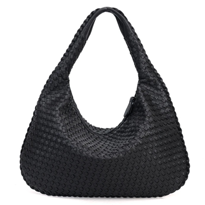 Clara | Woven Hobo Shoulder Bag