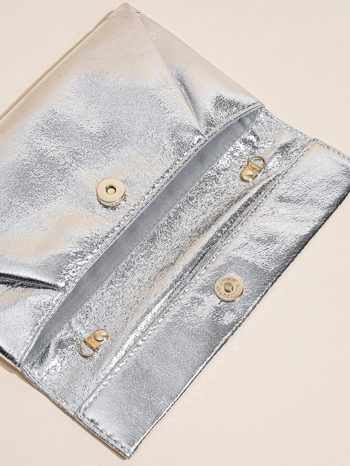 Silver Crossbody Bag