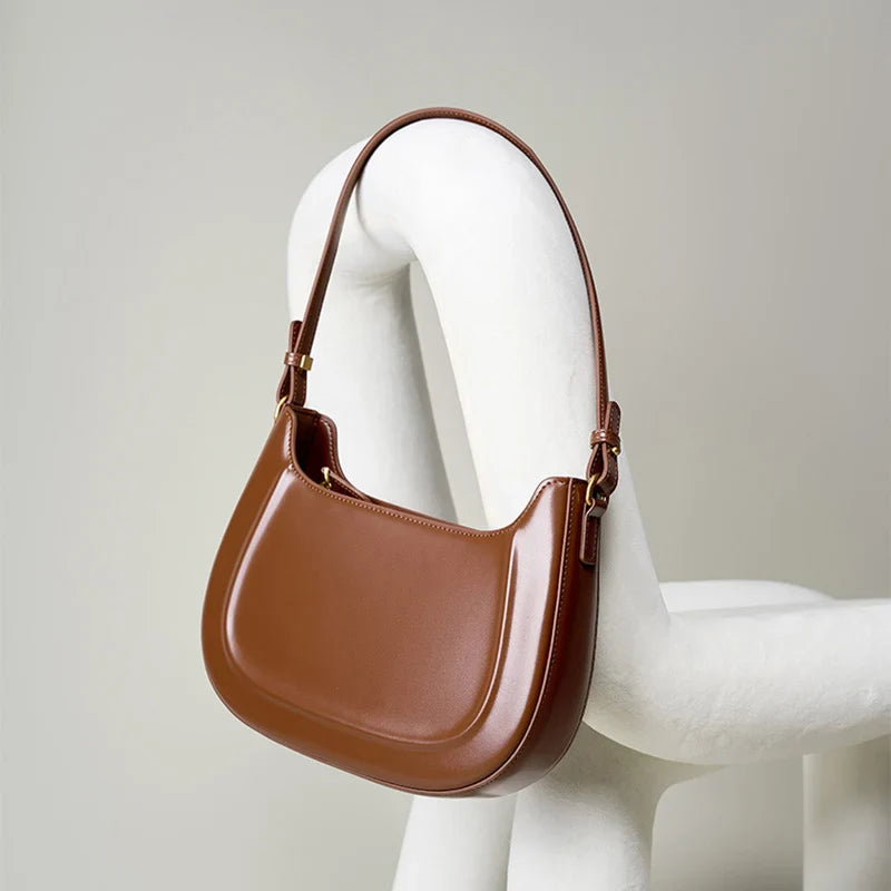 Gwladys | Burgundy Leather Crossbody Bag