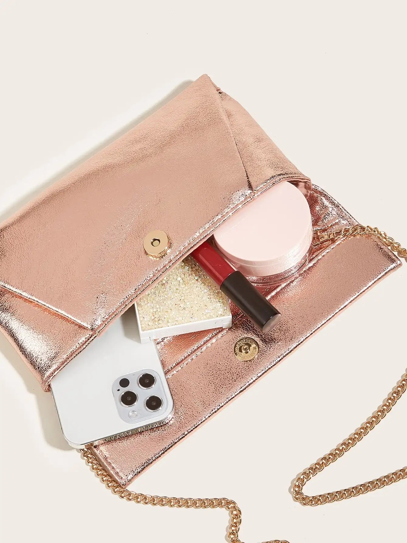 Silver Crossbody Bag