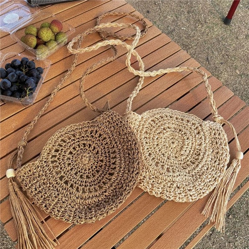 Straw Crossbody Bag