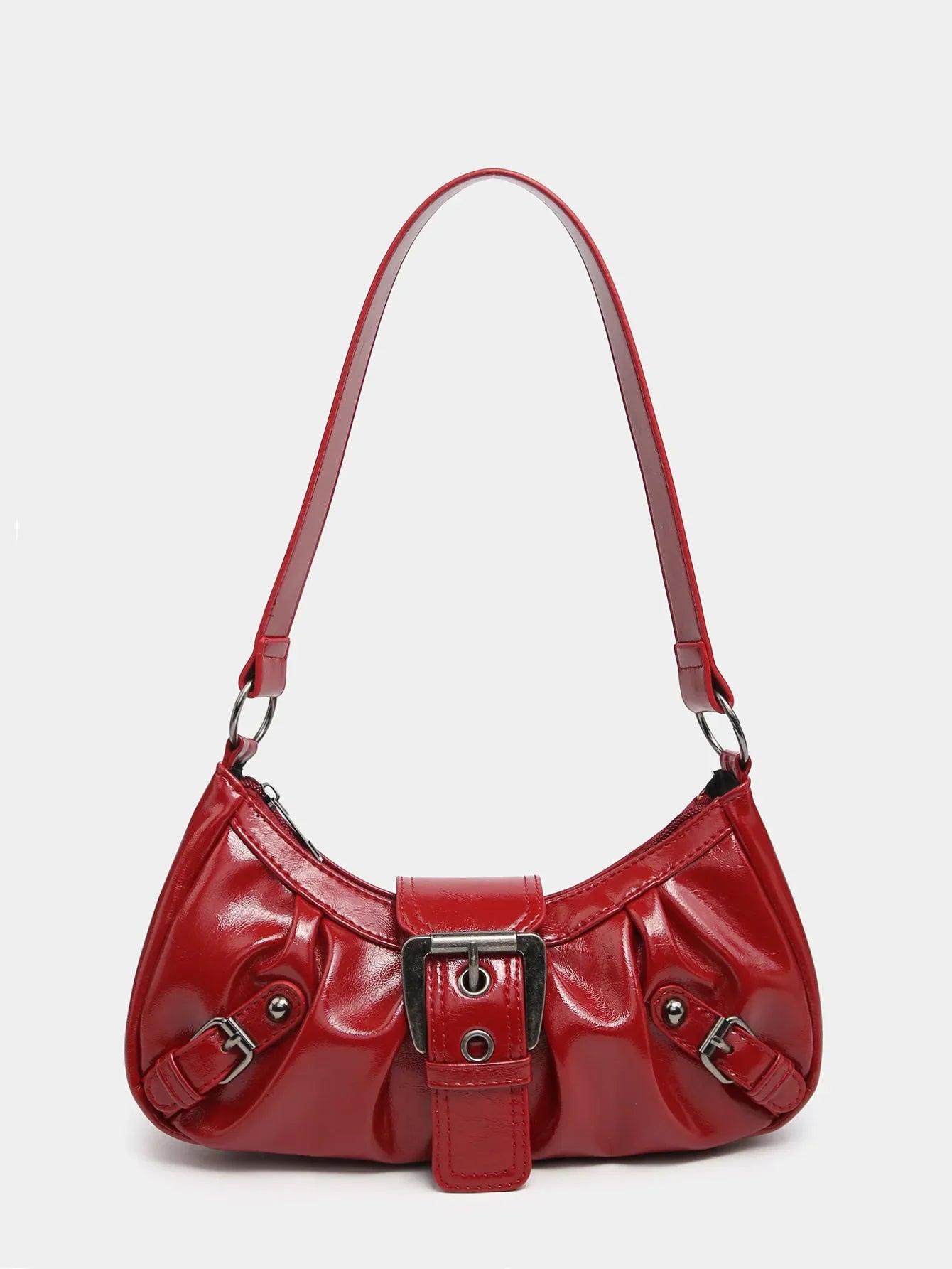 Vintage Red Crescent Bag