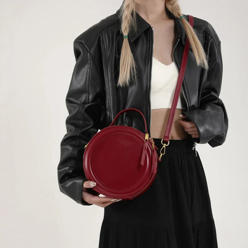 Mini leather crossbody bag