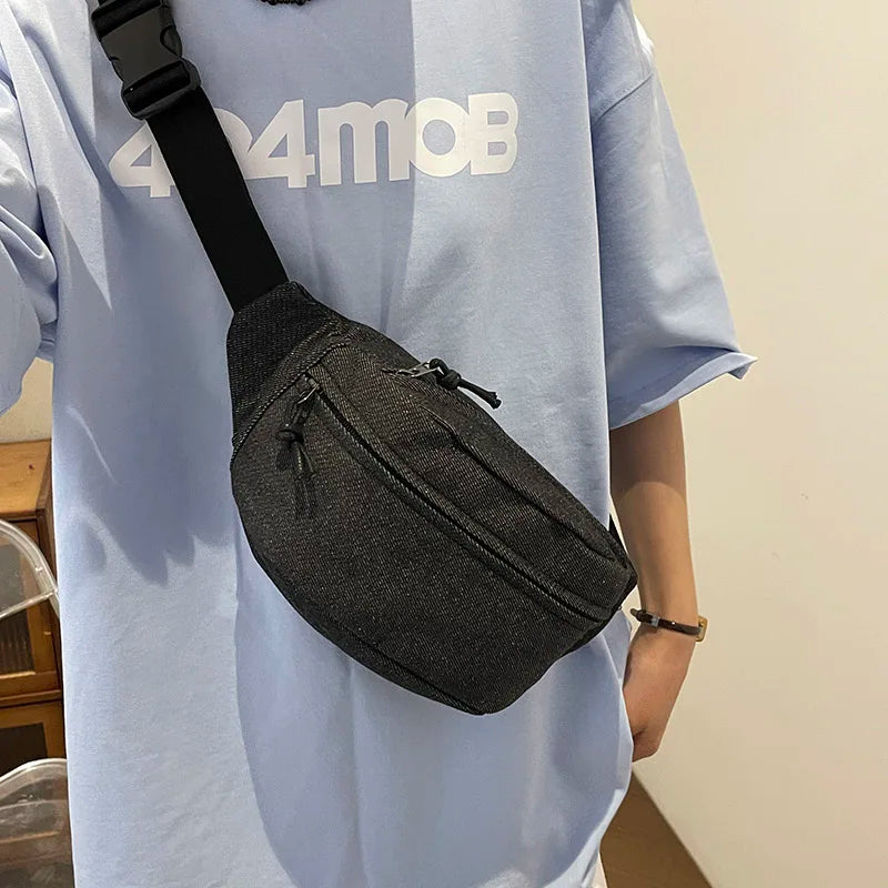 Denim Crossbody Bag