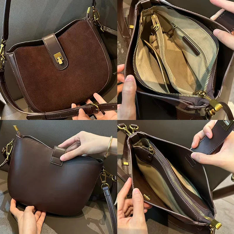Mini Suede Crossbody Bag