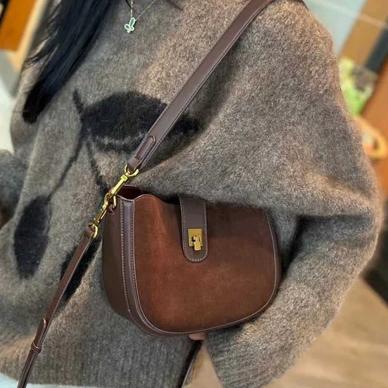 Mini Suede Crossbody Bag