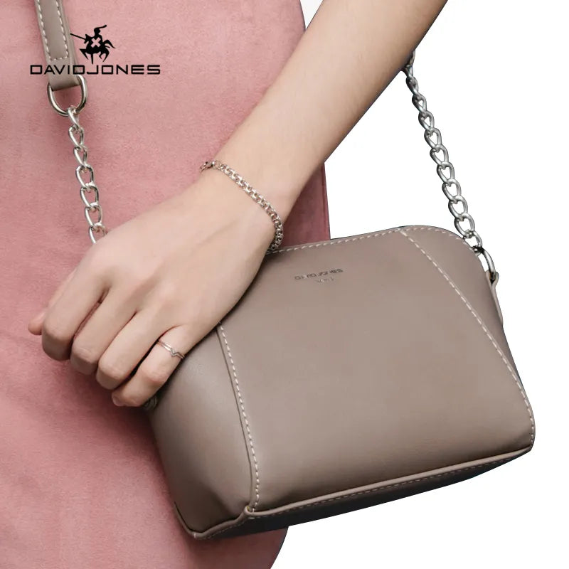 Pink Leather Crossbody Bag