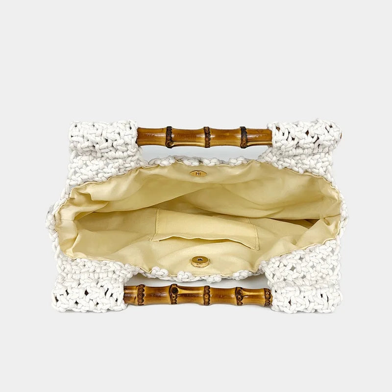 Milena | Bamboo Handle Small Bag