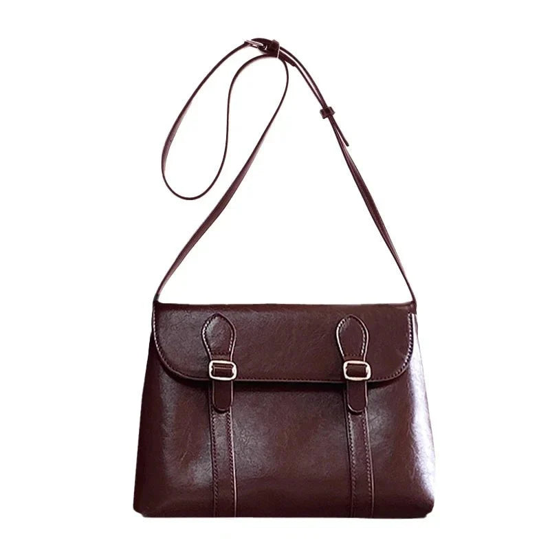 Vintage Burgundy Crossbody Bag