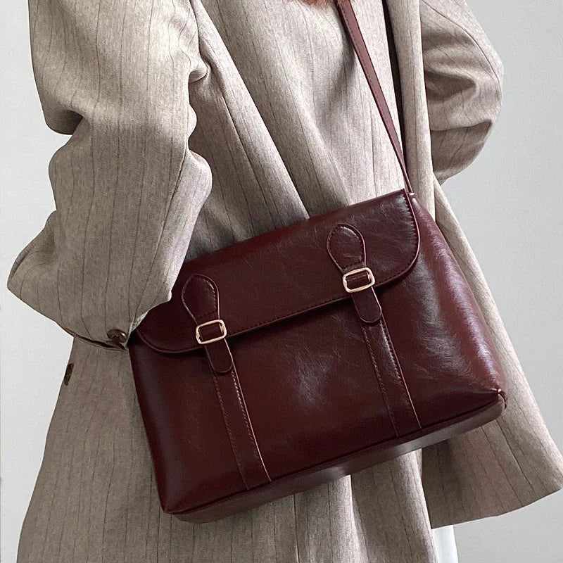 Leather crossbody bag