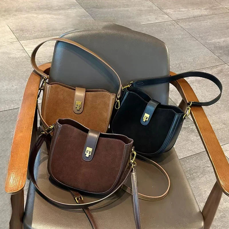 Mini Suede Crossbody Bag