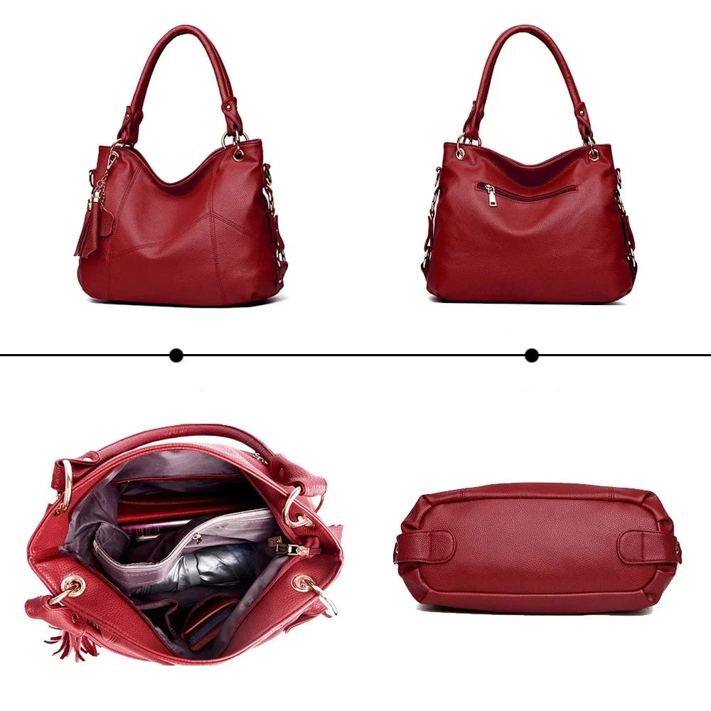 Red Leather Crossbody Bag
