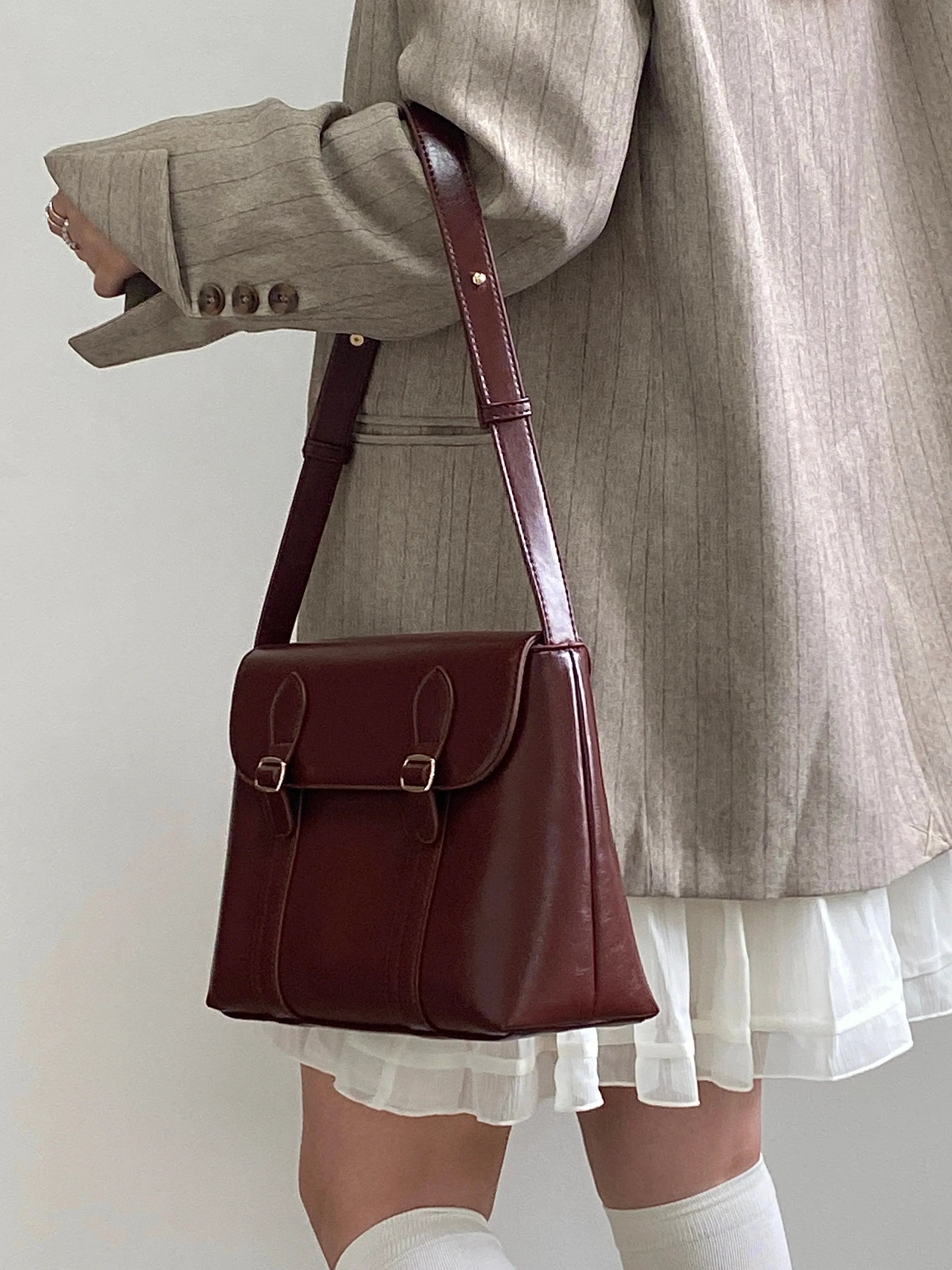 Leather crossbody bag