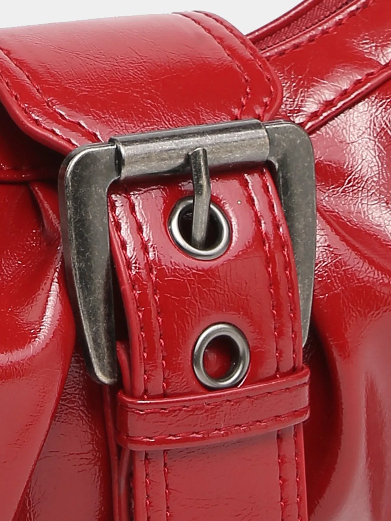 Vintage Red Crescent Bag