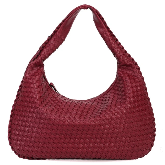 Clara | Woven Hobo Shoulder Bag