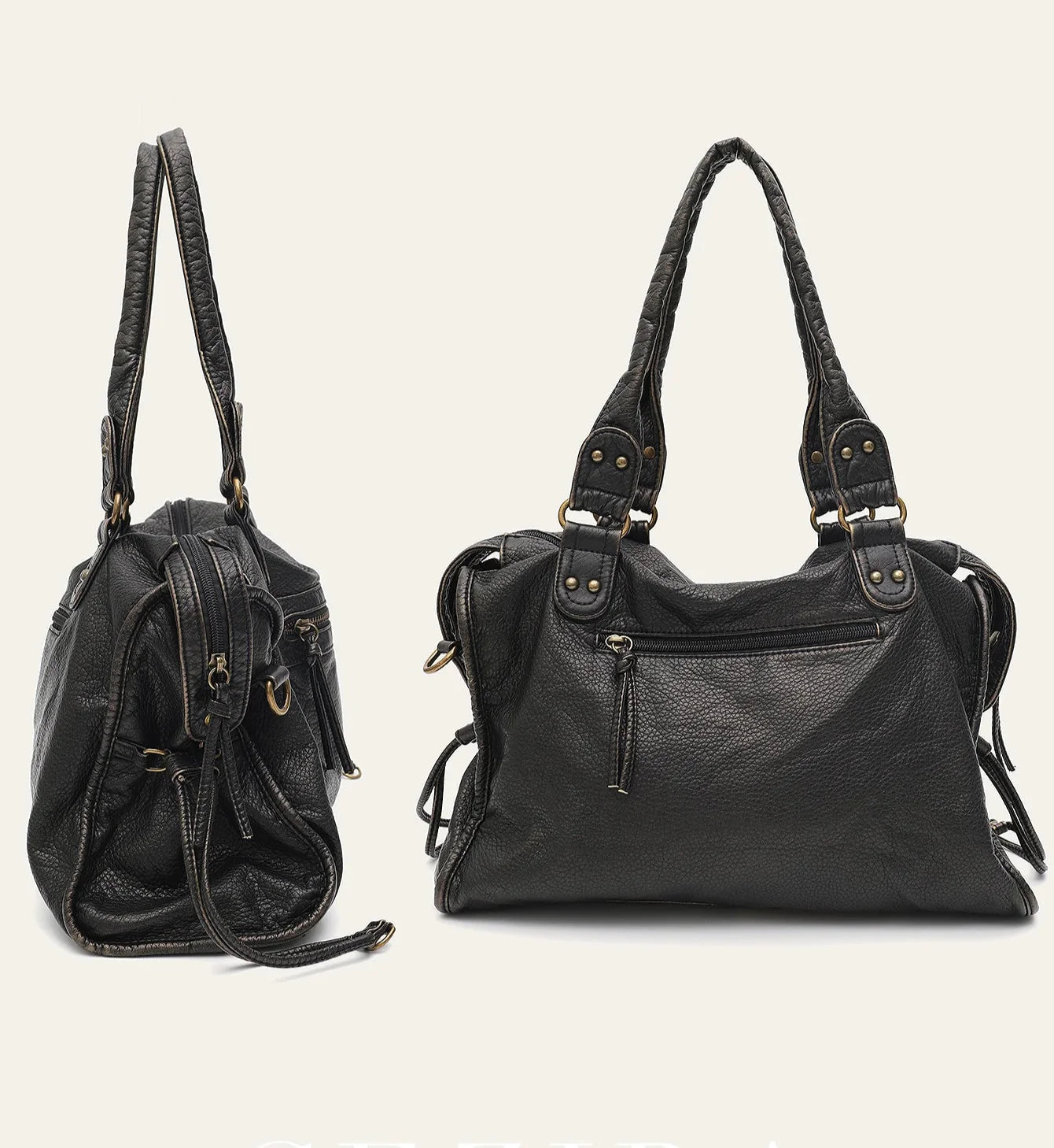 Vintage Leather Crossbody Bag