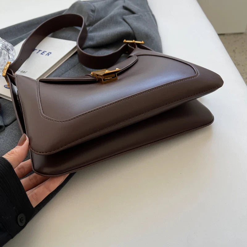 Brown crossbody shoulder bag