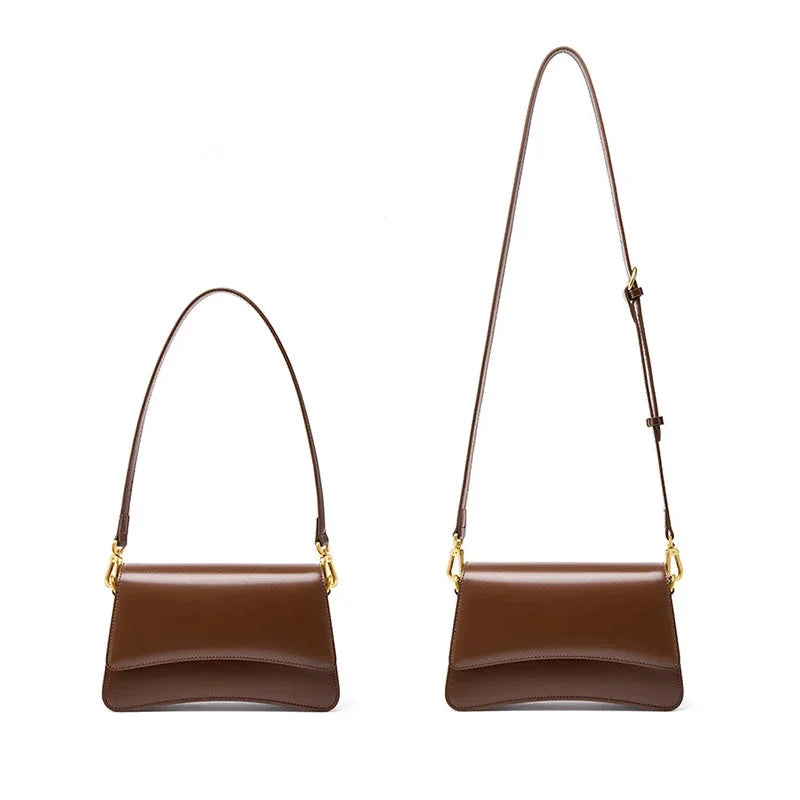 Joséphine | Brown Leather Crossbody Bag