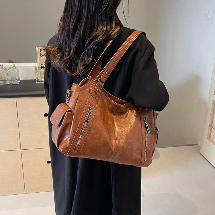 Burgundy Leather Crossbody Bag