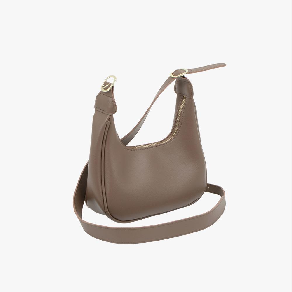 Océane | Crescent Leather Crossbody Bag