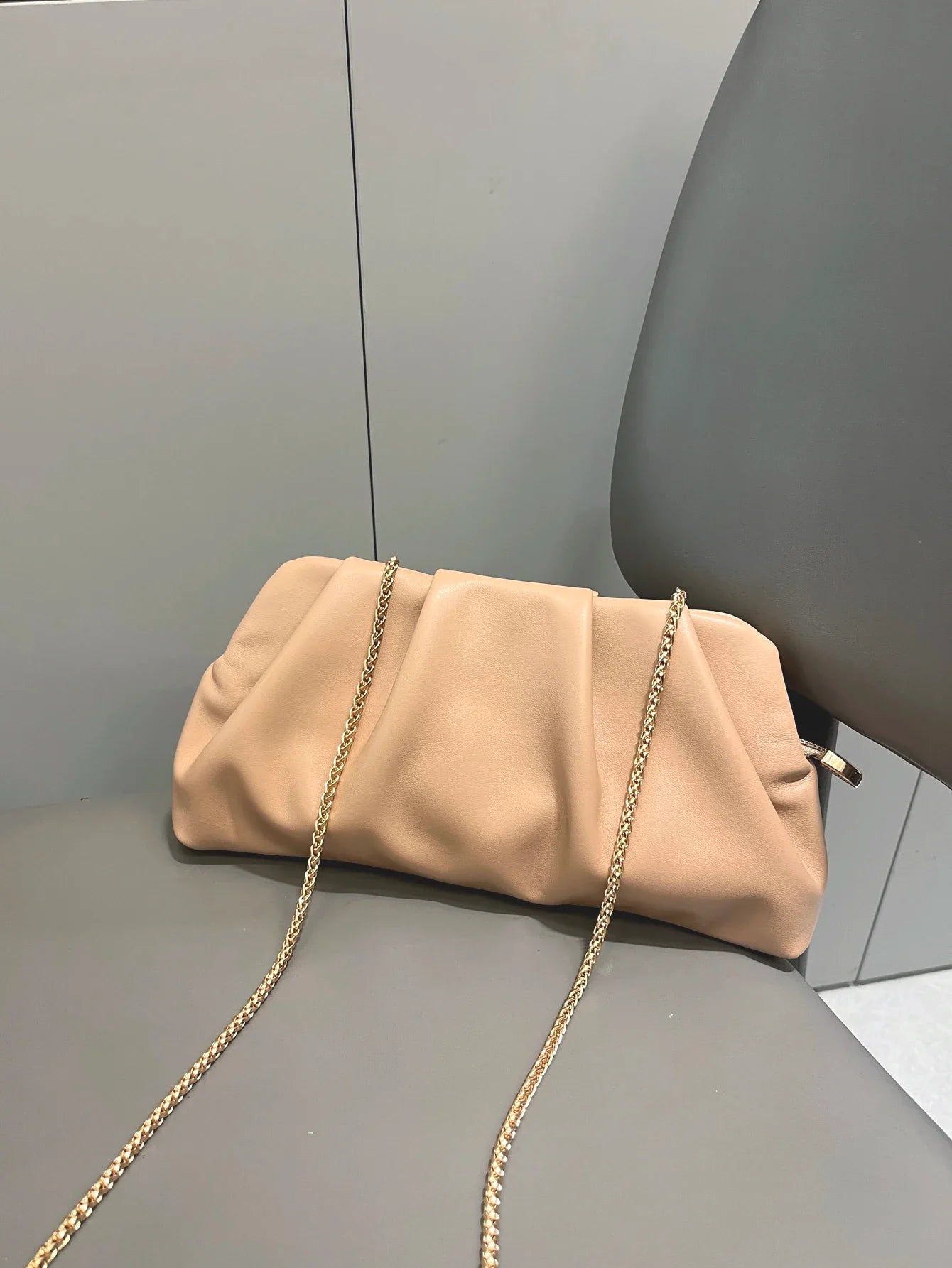 Irène | Mini Gold Crossbody Bag