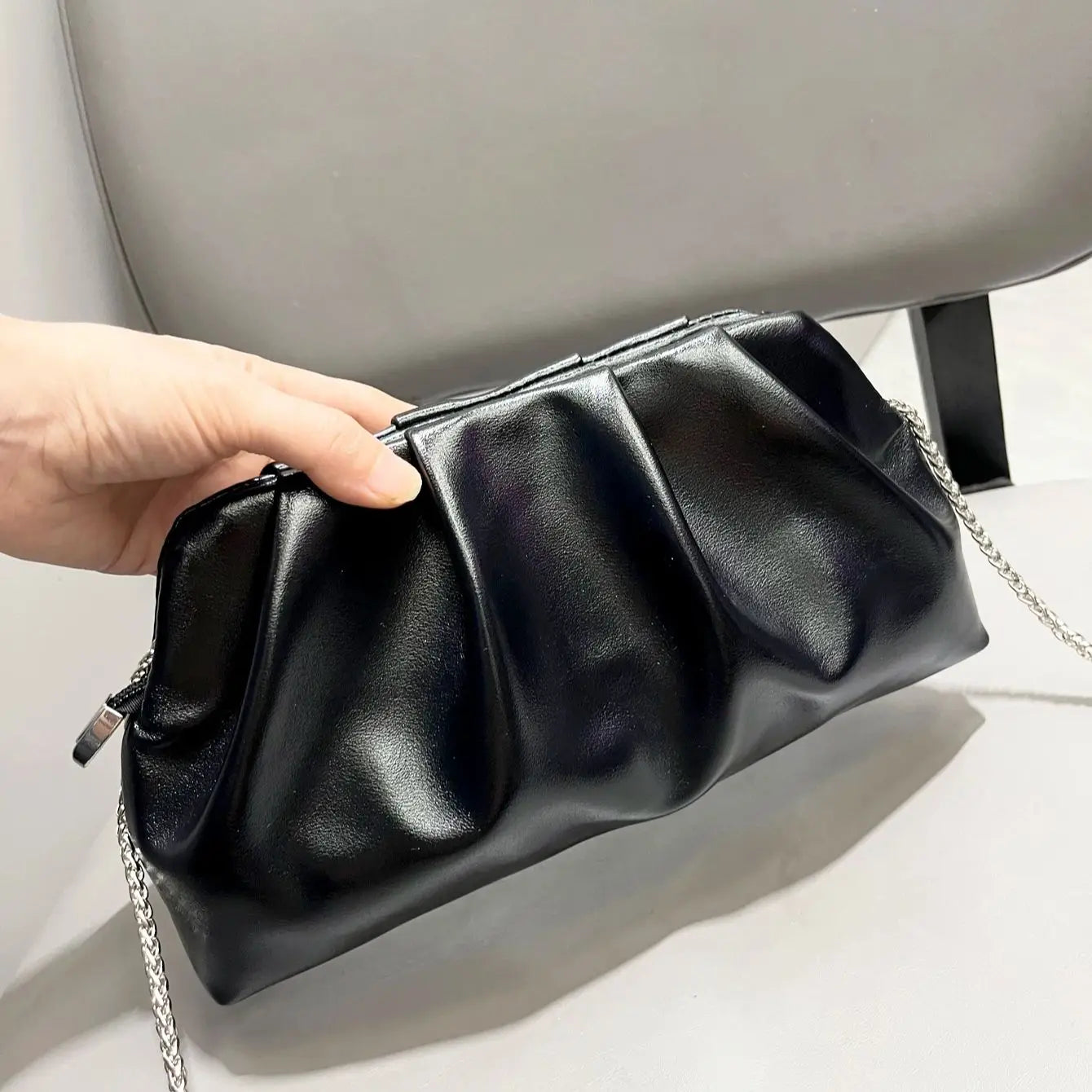 Irène | Mini Gold Crossbody Bag