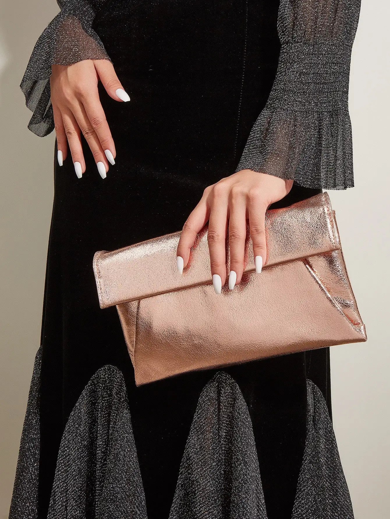 Silver Crossbody Bag