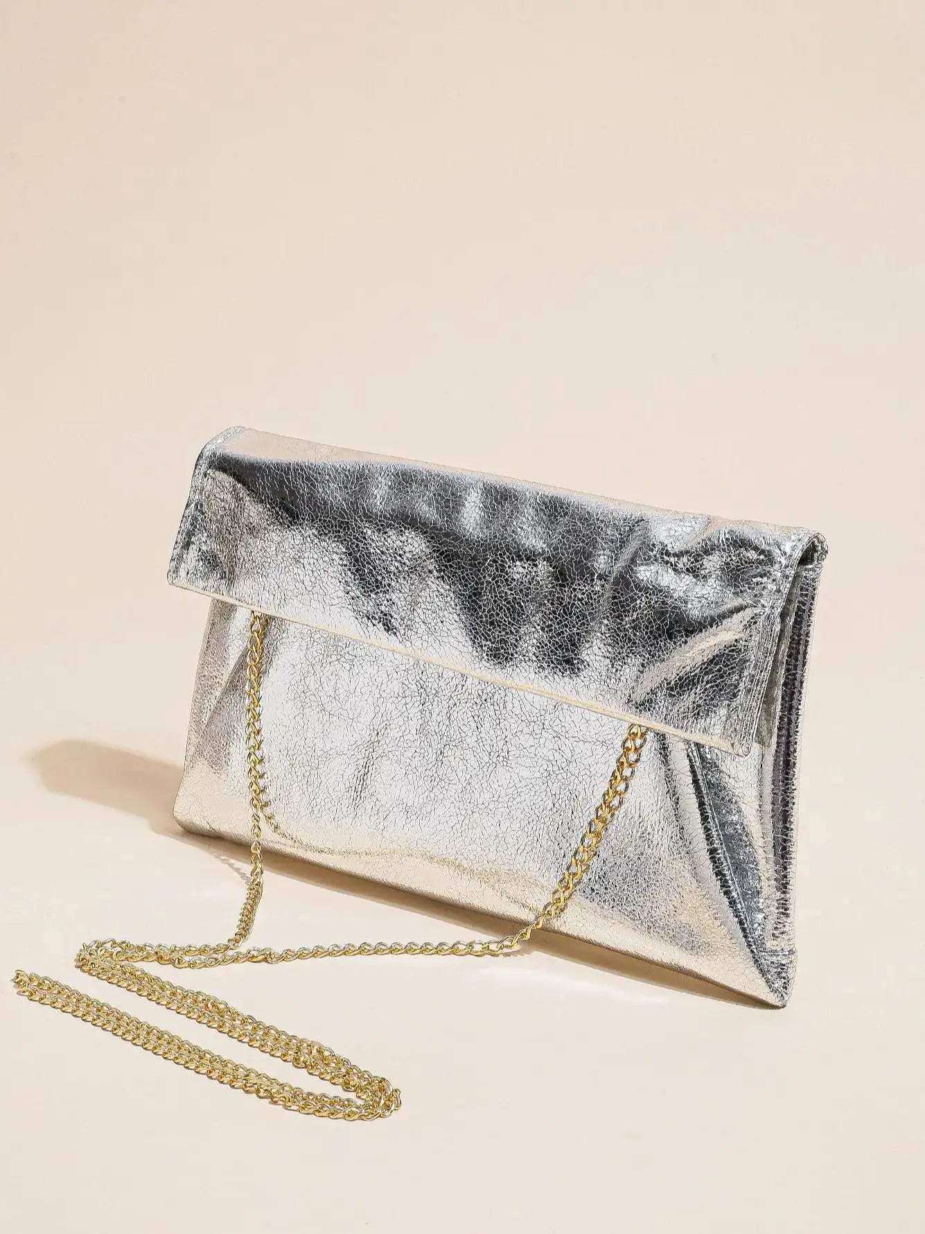 Silver Crossbody Bag
