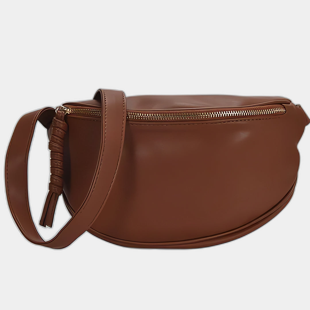 Brown Leather Crossbody Bag