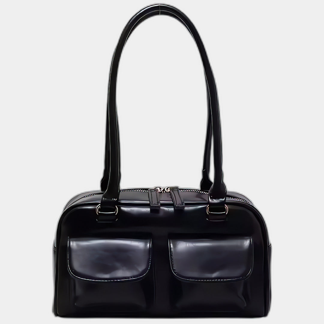 Leather shoulder bag