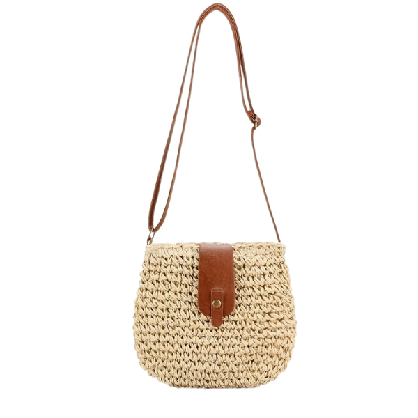 Straw crossbody bag