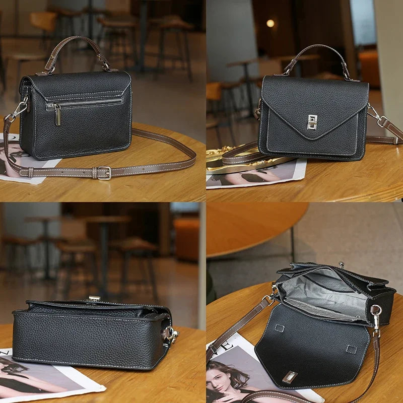 Maéva | Mini Leather Crossbody Bag