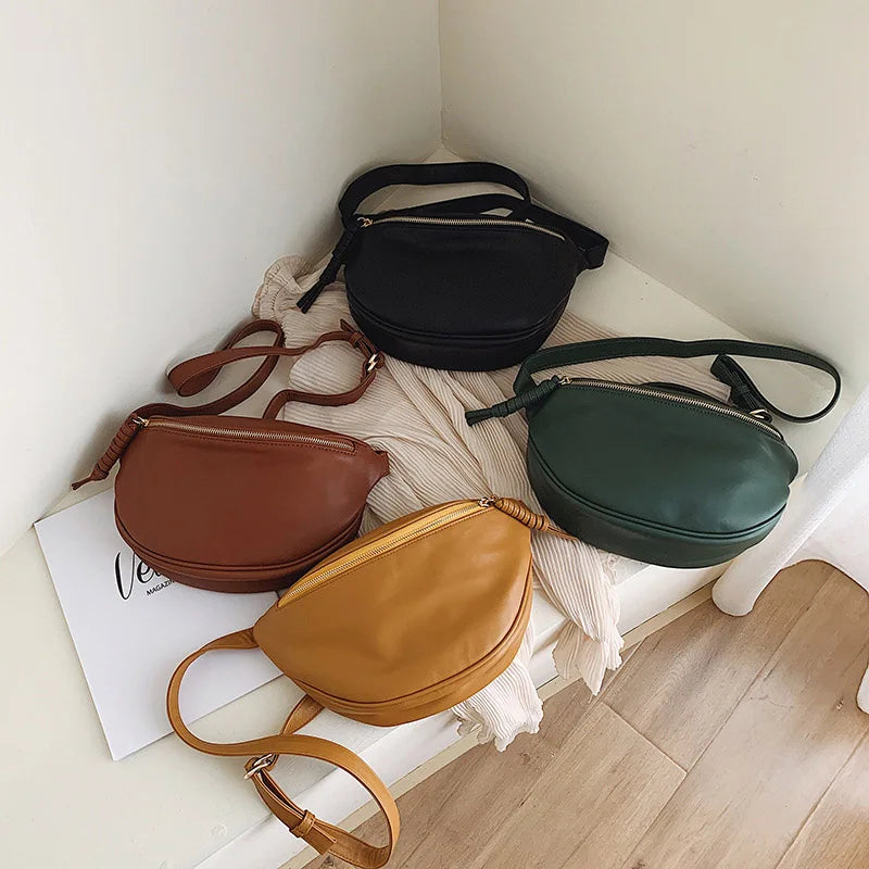 Brown Leather Crossbody Bag