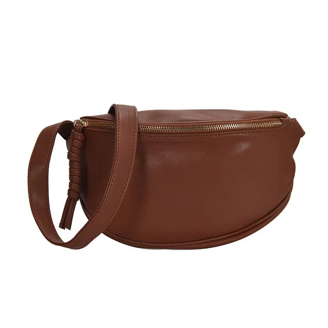 Brown Leather Crossbody Bag