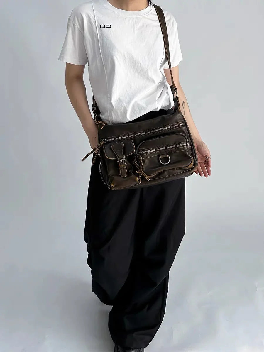 Brown Vintage Crossbody Bag