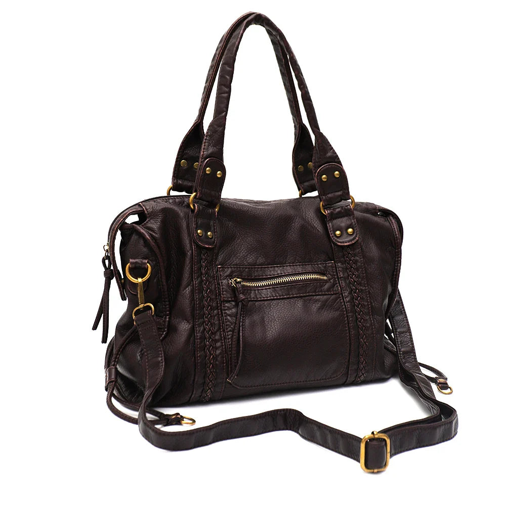 Vintage Leather Crossbody Bag
