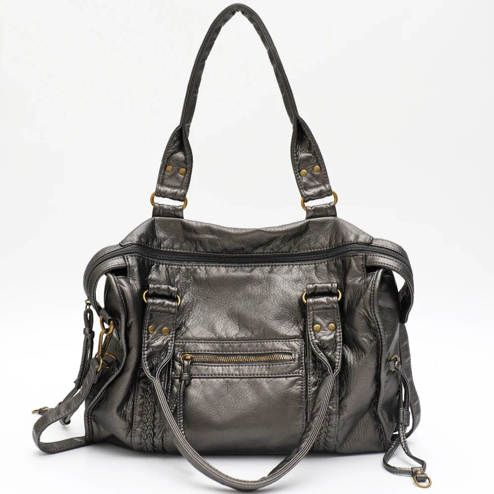 Vintage Leather Crossbody Bag