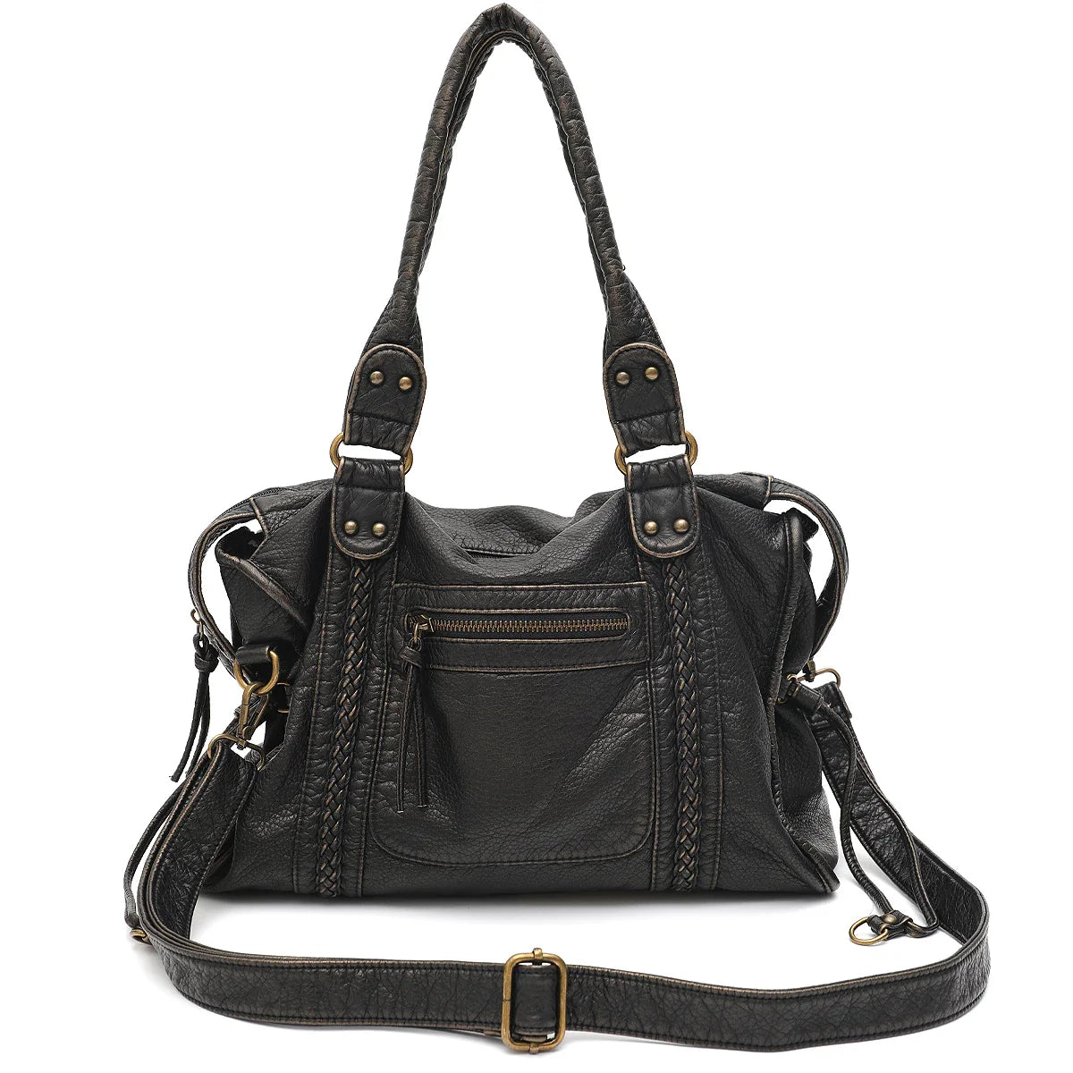 Vintage Leather Crossbody Bag