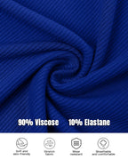2-Pack Ribbed Racerback Tank Tops, Round Neck, No Bra Pads