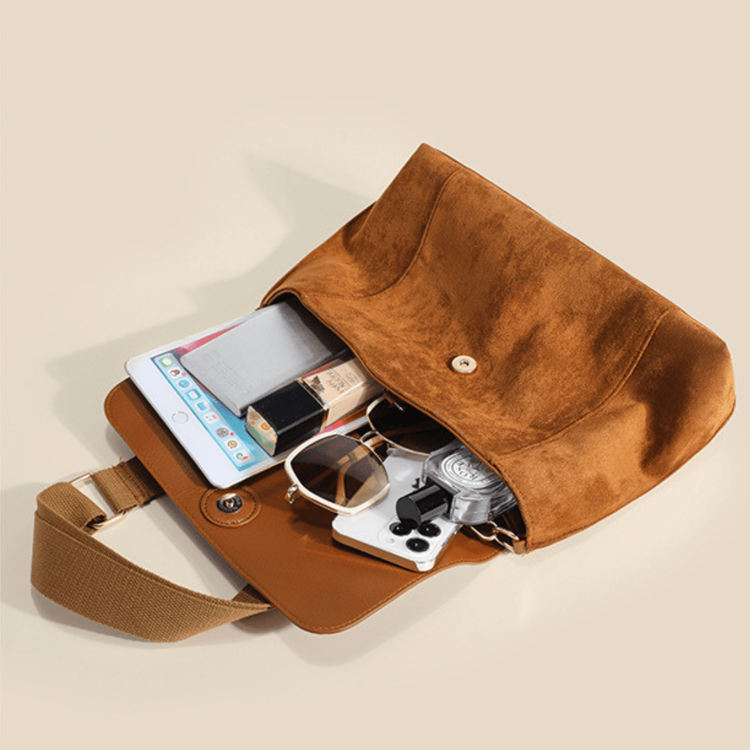 Suede Crossbody Bag
