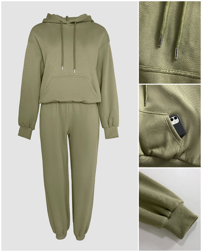Argyle Textured Hooded Teddy Jacket with Long Sleeves and Side Slits