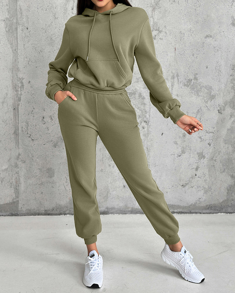 Argyle Textured Hooded Teddy Jacket with Long Sleeves and Side Slits