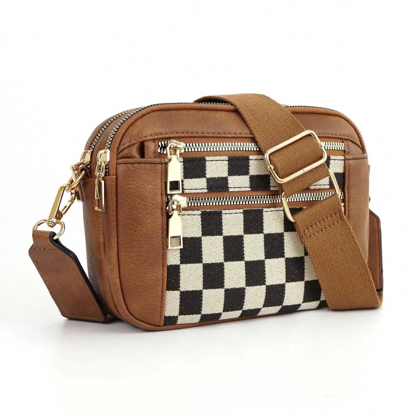 Checkered Crossbody Bag