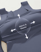 Seamless U-Neck Sleeveless Tank with Built-In Bra for Layering