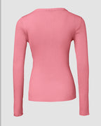 Half-Zip Ribbed Knit Crewneck Sweater with Flap Detail Pullover.