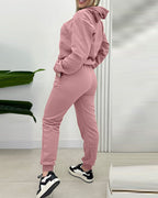 Argyle Textured Hooded Teddy Jacket with Long Sleeves and Side Slits